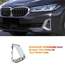 Car Front Bumper Grille Chrome Cover for 5 Series G38 G30 G31 21-24 Air Duct Brake Case Trim Frame 51119463482 R