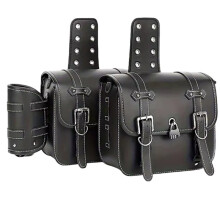 Motorcycle Black Universal SaddleBag Large Capacity Side Bags Storage Tool for Sportster 883