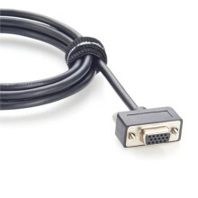 Laag Profiel HD15 Mannelijk-Vrouwelijk Verlengkabel met Schroefbevestiging, Ultradun, voor SVGA VGA-Monitor Videokabel