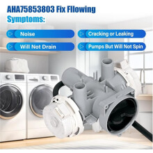 AHA75853803 Washer Drain Pump Assembly for Washing Machine, Replacement AP6985799 PS12750086 EAP12750086