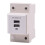 USB DIN Rail Modular Socket DC5V 2.1A Output Fiber Optic Distribution Box Socket Power Adapter 1