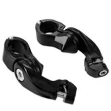 Adaptador de Apoio para Os Pés Cromado Estilo Macho para Motocicletas, com Braçadeiras de Montagem para Protetor de Motor, para Softail Cafe