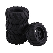 4 Stuks 80 mm Universele Banden voor 1/16 E-Revo, voor HSP 94186 voor MJX 16208 RC Auto Upgrade Accessoires