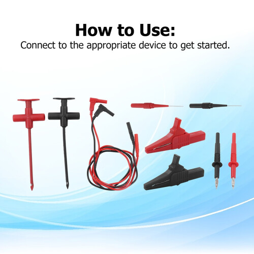 Multimeter Test Leads Kit Maximum 19A Clip Digital Multi Meter Clamp Tester Multimeter Tool for Automotive