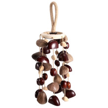 Seed Shell Shaker Percussion Instrument 4 Kinds of 42 Natural Nut Shells for Meditation, ASMR, Sound Therapy, Yoga