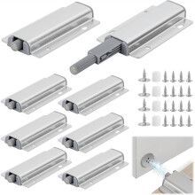 Push to Open Door Catches, 8Pcs Cupboard Push Open Catch- Release for Kitchen Closet Door Closing Cabinet Push Open