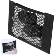Grocery Bag Holder, Adhesive Mesh Grocery Bag Holder, Mesh Storage Net for Plastic Bags, Trash Bags Organizer for Home