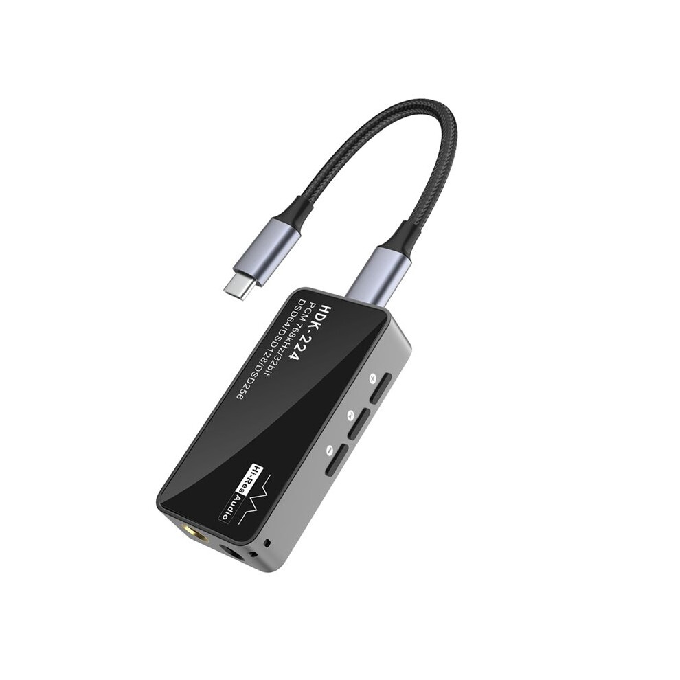 Hdk-224 (Hifi Digital Audio Decoder) Portable Type-C Dac Amplifier With Small Dongle, Hifi Lossless Audio Decoder 6032536508495