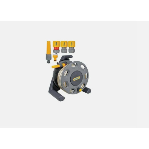 Compact 25m Garden Hose Reel Set 1
