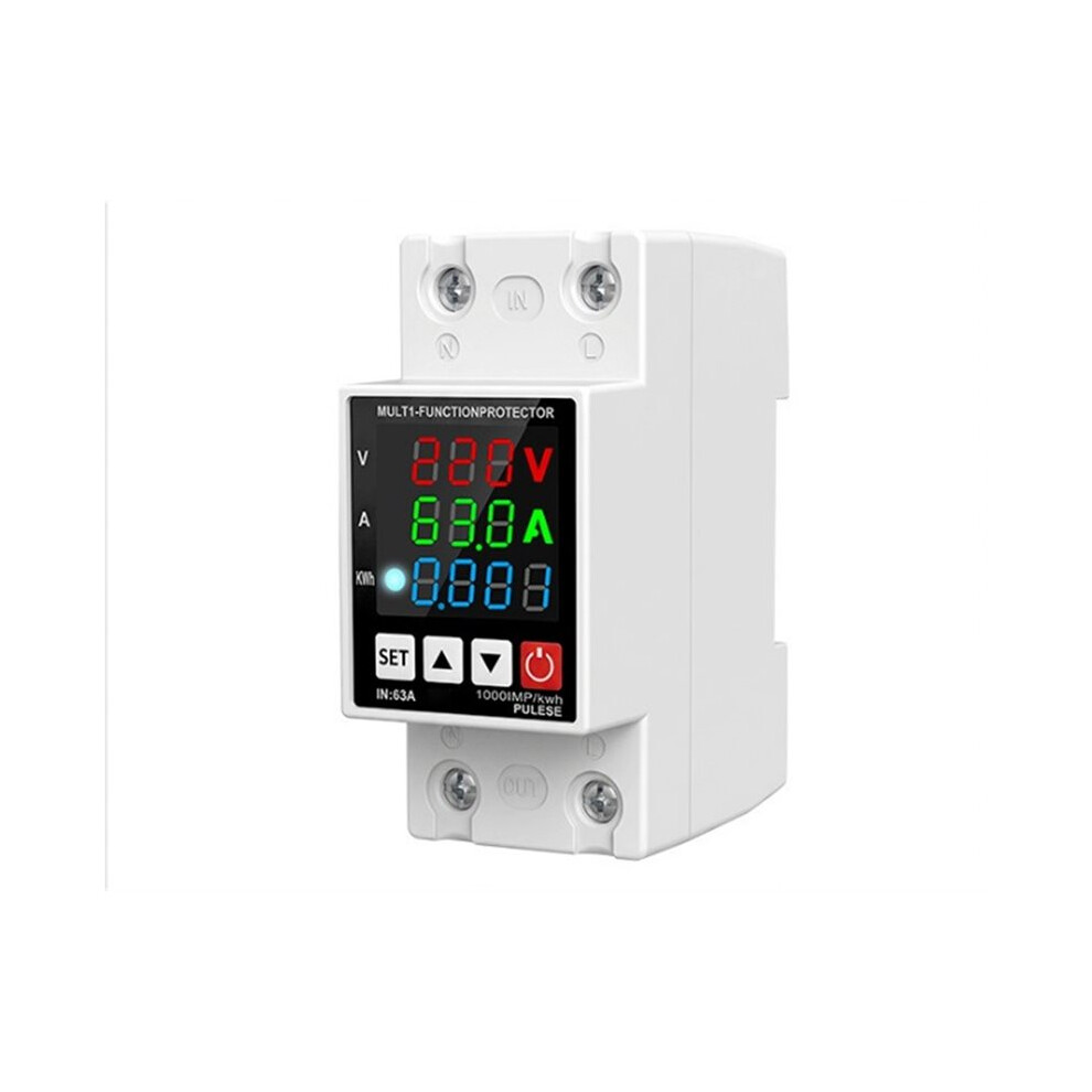 Voltage Current Power Meter Ac 110V 220V 63A Voltmeter Ammeter Frequency Indicator Lcd Digital Display Detector 6033588872244