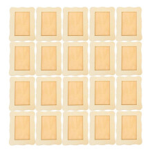 20PCS Wooden Blank Frames DIY  Kit Hand Painted Tabletop Display Bulk Wedding Home Decor Accents