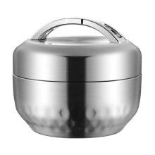 Bento Box Lunch Box 304 Stainless Steel with Compartments Sealed Leak-Proof Double Layer Lunch Box for Home Work 1300ml