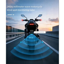 Motorcycle22m Blind Spot Monitoring for Change and Change Assistance BSD Locomotive