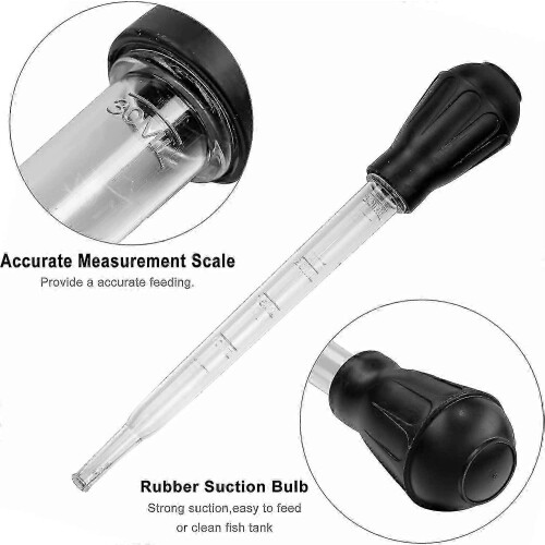 (Long Syringe, Black) 50 ml τροφοδότης κοραλλιών μακριά σύριγγα, ενυδρείο μακριά 2