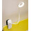 (White) Φωτιστικό ανάγνωσης LED με κλιπ, επιτραπέζιο φωτιστικό 3