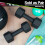 Komodo (Black, 2 x 2kg) 2x Neoprene Dumbbells 2