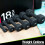 Komodo (Black, 2 x 5kg) 2x Neoprene Dumbbells 4