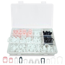 Conjunto de 200 Presilhas de Fixação para Linha de Combustível, 11 Tamanhos: 3/8", 5/16", 1/2" e 5/8", Kit de Reparo para Linhas de Combustível e