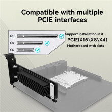PCIE X4 to GENZ-1C Adapter Card PCIe 5.0 X4 to E1.S SSD Expansion Card for NVMe Adapter X8/X16