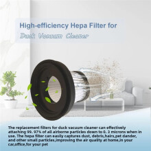Filtro HEPA de Reposição para Aspirador de Pó Compacto para Horsepower Duck D015