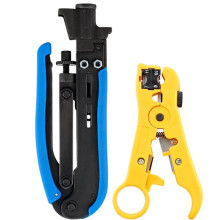 RG6-Kompressionswerkzeug-Set für Koaxialkabel, Crimpzange für RG6-, RG11- und RG59-Kabel