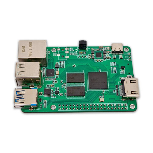 RK3328 Development Board A53 Quad-Core Processor 2x512MB DDR4 Gigabit Ethernet USB2.0 USB3.0 for Android/Ubuntu/Debian