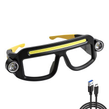 XTE Multifunctional Eyeglass Lamp Light Rechargeable COB Work Light, Compact Portable COB Headlamp for Camping Fishing