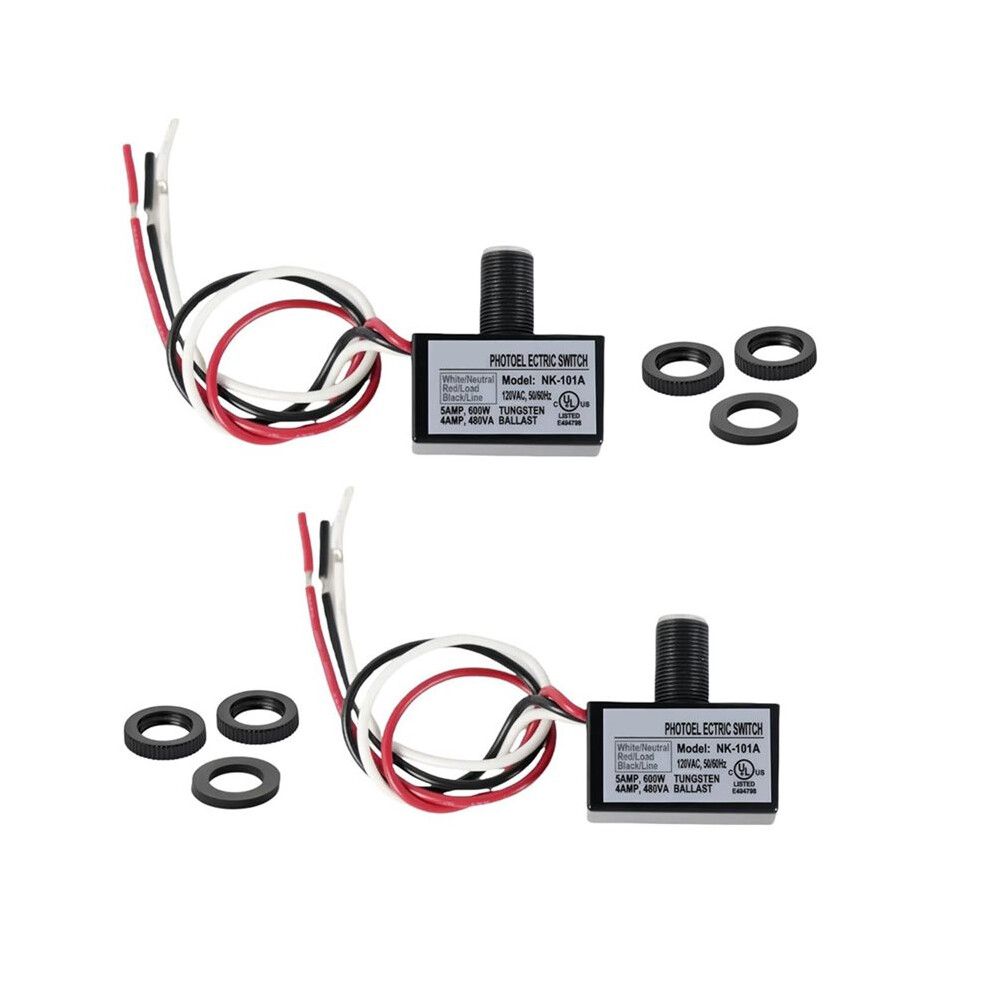 2 Pcs Photocell Nk-301F 120-277V Dusk To Dawn Sensor Photoelectric Light Photocell Sensor Lighting 6031805640621