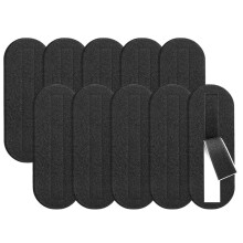 Verbeterde Set van 10 Plafondventilatorfilters met Actieve Kokoskoolstof, Universeel Geschikt voor Ventilatorbladen en Kattenbakken