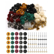 100Pcs Polishing Kit for  , Wire Brush Set, Shank 1/8 Inch Shank Polishing Kit, for Metal Wood Watch Jewelry Brass