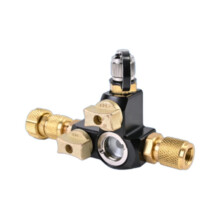 1/4 Inch HVAC Valve Core Removal Tool with Dual Valve Sight Glass for Air Conditioning