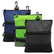 3Pcs Portable Storage Bag, Multiple Pockets with Zippers for Accessories, Suitable for Men and Women