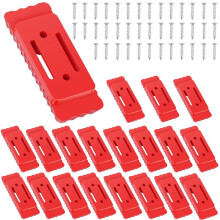 Red Feet Mounting System for Packout - 20pcs Options, Heavy-Duty Mounting Feet Packout System