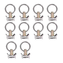 10-Pack L-Spårssurrningar i Aluminium med Pinnbult och O-Ring för Motorcykeltrailerssurrningar