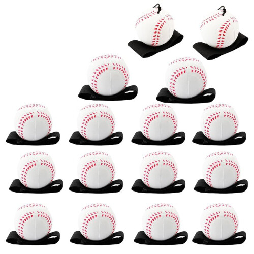16-Pack Wrist Return   A String, Rebound Sport Balls with Elastic Strap for Kids & Adults