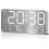 8.4''Large Digital Wall Clock,Led Alarm Clock with  Digits,Date,Temperature, DST,5-Level Brightness for Room,Bedroom 1