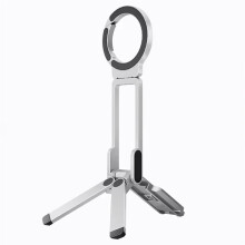 MA38 Bastão de Selfie Magnético com Tripé para Celular, Suporte Duplo Magnético para Fotografia, Ideal para Vlogs e Transmissões Ao Vivo