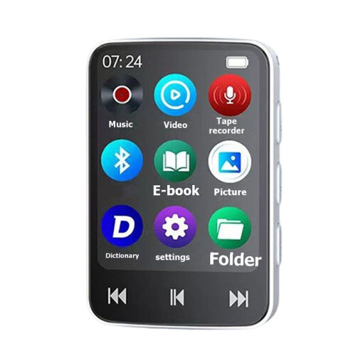 Leitor Portátil de MP3 e MP4 com  5.0, Tela  de 1,8 Polegadas, Reprodução de Vídeo, Gravação e e-Books, Ideal para Estudantes.