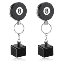 2 Soportes para Tiza de Billar - Soporte Retráctil para Tiza de Taco de Billar y Snooker. Accesorios para Billar.