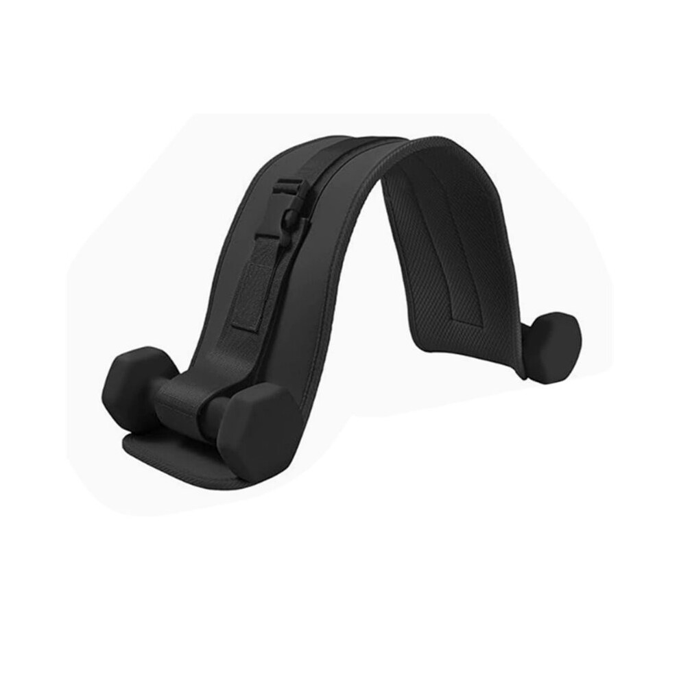 Saudism Exercise Hip Thrust Belt - Dumbbell Hip Thrust Belt, Thicken & Widen, Comfortable For Dumbbells, Kettlebells Black