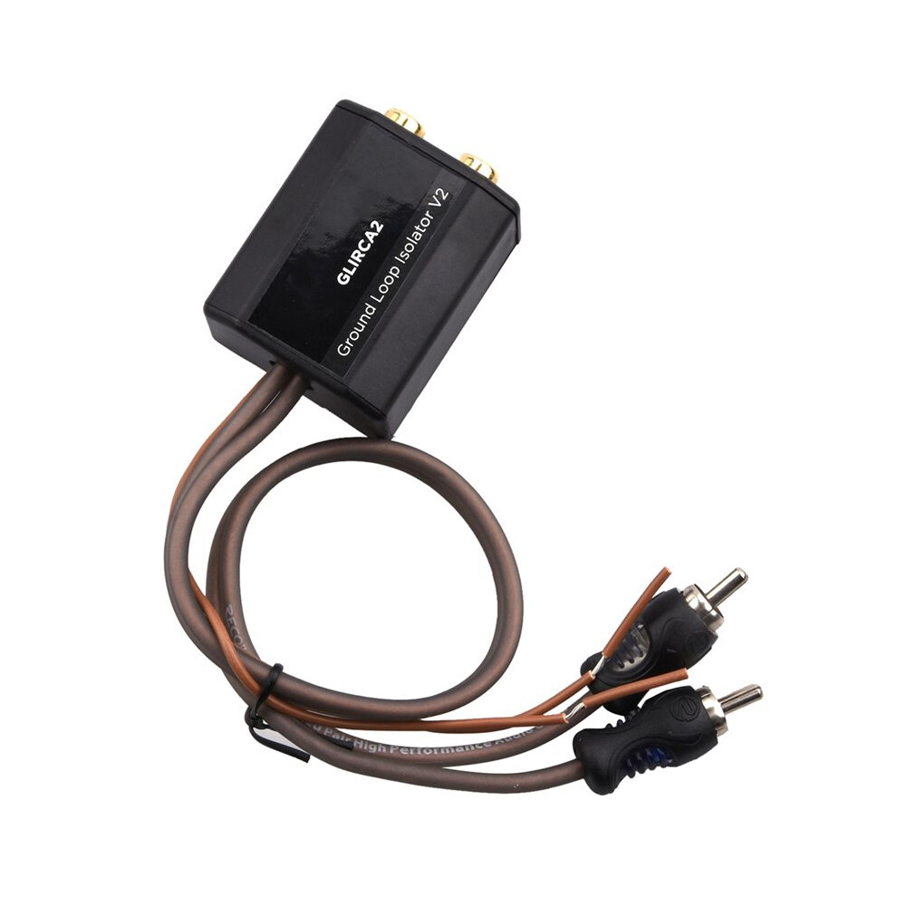 2-Channel Rca Stereo Ground Loop Isolator Designed For Audio Signals Eliminate Amplifier Noise Filter 6033495070771