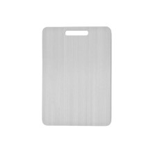 Tabla de Cortar de Acero Inoxidable para Cocina, Tabla de Acero Inoxidable 304, Engrosada, de Doble Cara, Apta para Alimentos, para Picar Frutas y