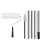 Long Household Wall Painting Tool Extendable Roller Poles with 3 Brush Heads 831F 1