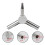Gas Valve Key Outdoor Steel Triangular Multi-Functional Valve Key Tool Valve Wrench Removal Tool 6