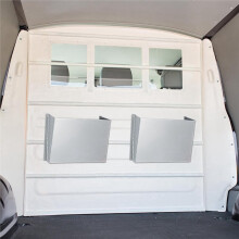 Documenthouder/Maphouder met Twee Sleuven, 12x7x3,5 Inch, Organizer en Opbergaccessoires voor Bestelwagens, Inclusief Veiligheidsscheidingswand