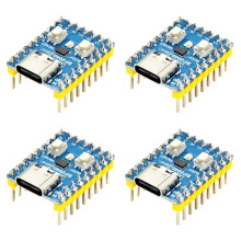 4pcs RP2040-Zero RP2040 for Raspberry Pi Microcontroller  Development Board Module Dual-Core M0+ Processor Weld