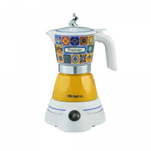 Ariete Moka Elettrica Aroma Positano 1358/1P, 400W, 2/4 Tassen, kabellos 360, automatische Abschaltung, Temperaturhaltung 30 min