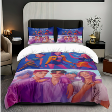 (King 240*220cm) Duvet Cover For Kpop Demon Hunters Series Printed Bedding Cartoon Pillowcase