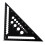 Triangle Ruler 7inch Aluminum Angle Protractor Speed Metric Square Measuring Ruler for Building Framing Tools Gauges 1