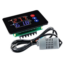 HW-M453 Digitale Thermometer, Hygrometer, Temperatuurregelaar met Dubbele Uitgang, Relais en Lcd-Display voor Incubator en Aquarium
